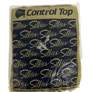 Silkies Womens Vintage 90s Control Top Support Pantyhose Tights Tall Mocha USA